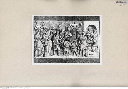 Vorderseite von  [http://creativecommons.org/publicdomain/mark/1.0/] Der Kaiser Marc Anton bereitet ein Opfer - , bh240961. Foto.