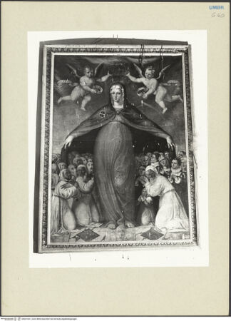 Vorderseite von Getty Research Institute [https://www.deutsche-digitale-bibliothek.de/content/lizenzen/rv-ez/] Schutzmantelmadonna - Gesamtansicht, bh241341_recto. Foto: Hutzel, Max.