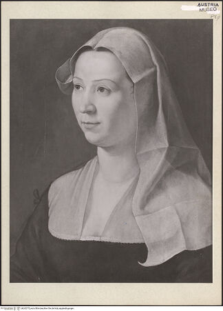 Vorderseite von Kunsthistorisches Museum [https://rightsstatements.org/page/CNE/1.0/] Bildnis einer Frau - , bh242775_recto. Foto.