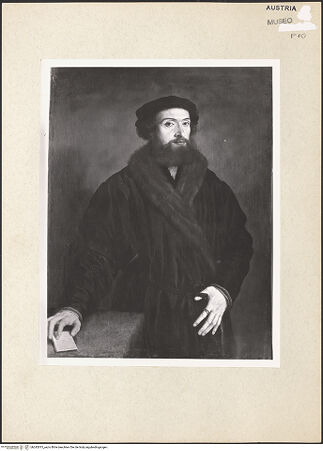 Vorderseite von Kunsthistorisches Museum [https://rightsstatements.org/page/CNE/1.0/] Bildnis eines Mannes mit Barett - , bh242815_recto. Foto.