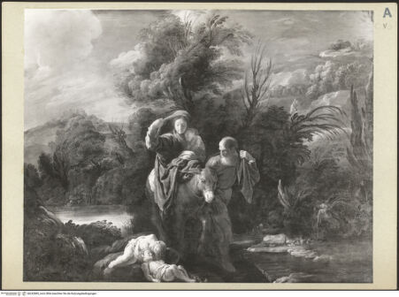 Vorderseite von Kunsthistorisches Museum, Wien [https://www.deutsche-digitale-bibliothek.de/content/lizenzen/rv-ez/] Flucht nach Ägypten - , bh242885_recto. Foto.