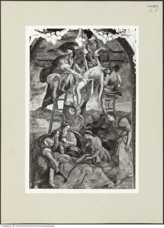 Vorderseite von Getty Research Institute [https://www.deutsche-digitale-bibliothek.de/content/lizenzen/rv-ez/] Kreuzabnahme Christi - Gesamtansicht frontal, bh243080_recto. Foto: Hutzel, Max.