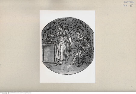 Vorderseite von  [http://creativecommons.org/publicdomain/mark/1.0/] Römische Opferszene (nach einem antiken Relief) - , bh244293. Foto.