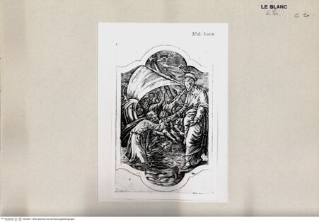 Vorderseite von  [http://creativecommons.org/publicdomain/mark/1.0/] Christus hilft Petrus, auf dem Wasser zu gehen - , bh244311. Foto.