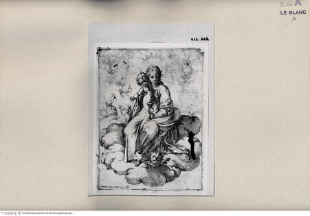 Vorderseite von  [http://creativecommons.org/publicdomain/mark/1.0/] Madonna (Kopie von der Gegenseite) - , bh244358. Foto.