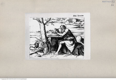 Vorderseite von  [http://creativecommons.org/publicdomain/mark/1.0/] Heiliger Hieronymus - , bh244400. Foto.