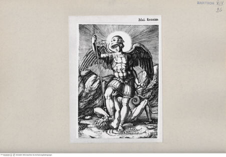 Vorderseite von  [http://creativecommons.org/publicdomain/mark/1.0/] Heiliger Michael - , bh244401. Foto.