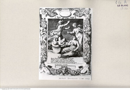 Vorderseite von Bibliotheca Hertziana [http://creativecommons.org/publicdomain/mark/1.0/] Amori sdegni et gielosie di GiunoneQuiui fanciullo il domator de mostri... (Blatt 8) - , bh246031. Foto.