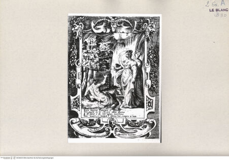 Vorderseite von Bibliotheca Hertziana [http://creativecommons.org/publicdomain/mark/1.0/] Amori sdegni et gielosie di GiunoneEcco misero Tantalo il peccato... (Blatt 4) - , bh246033. Foto.