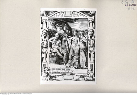 Vorderseite von Bibliotheca Hertziana [http://creativecommons.org/publicdomain/mark/1.0/] Amori sdegni et gielosie di GiunonePer l'odio antico ch' porto Giunone... (Blatt 10) - , bh246034. Foto.