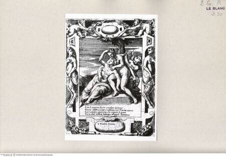 Vorderseite von Bibliotheca Hertziana [http://creativecommons.org/publicdomain/mark/1.0/] Amori sdegni et gielosie di GiunoneCon l'acceso desir credea issione... (Blatt 9) - , bh246035. Foto.