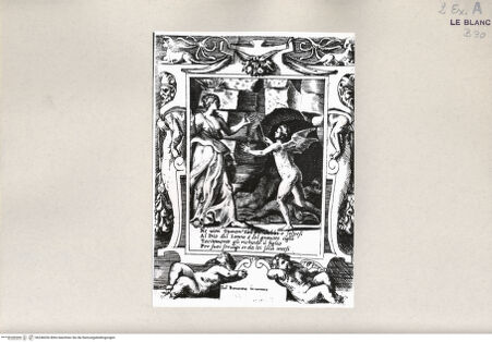 Vorderseite von Bibliotheca Hertziana [http://creativecommons.org/publicdomain/mark/1.0/] Amori sdegni et gielosie di GiunoneNe uien Giunon coi pie dubbi e sospesi... (Blatt 21) - , bh246036. Foto.