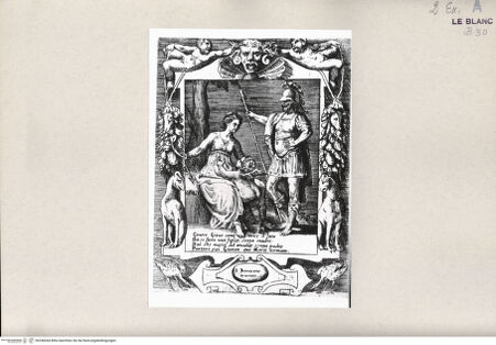 Vorderseite von Bibliotheca Hertziana [http://creativecommons.org/publicdomain/mark/1.0/] Amori sdegni et gielosie di GiunoneGenero Gioue come volse il fato... (Blatt 3) - , bh246044. Foto.