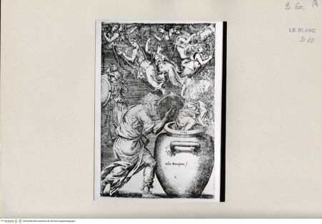 Vorderseite von Bibliotheca Hertziana [http://creativecommons.org/publicdomain/mark/1.0/] Epimetheus öffnet das Tongefäß Pandoras - , bh246080. Foto.