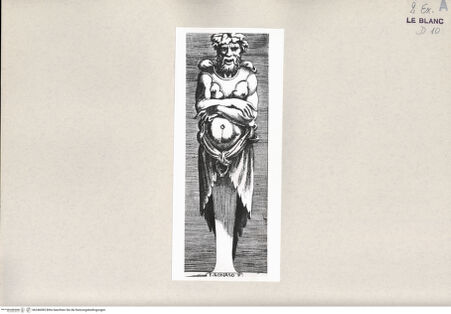 Vorderseite von Bibliotheca Hertziana [http://creativecommons.org/publicdomain/mark/1.0/] Herme des Silvanus - , bh246085. Foto.