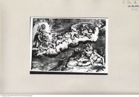 Vorderseite von Bibliotheca Hertziana [http://creativecommons.org/publicdomain/mark/1.0/] Apoll auf dem Sonnenwagen - , bh246091. Foto.