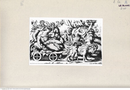 Vorderseite von Bibliotheca Hertziana [http://creativecommons.org/publicdomain/mark/1.0/] Der Triumph des Bacchus - , bh246110. Foto.