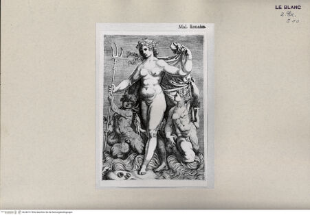 Vorderseite von  [http://creativecommons.org/publicdomain/mark/1.0/] Tetis (aus der Serie von 4 Blatt) - , bh246157. Foto.