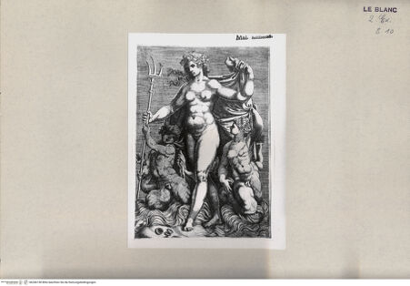 Vorderseite von  [http://creativecommons.org/publicdomain/mark/1.0/] Tetis (aus der Serie von 4 Blatt) - , bh246158. Foto.