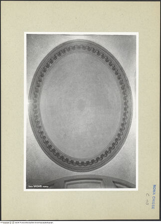 Vorderseite von Vasari [https://www.deutsche-digitale-bibliothek.de/content/lizenzen/rv-ez/] Sant'Andrea in Via Flaminia - Blick in die Kuppel, bh246179_recto. Foto.