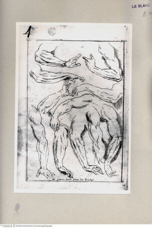 Vorderseite von Bibliotheca Hertziana [http://creativecommons.org/publicdomain/mark/1.0/] G.Franco(ed.), "De excellentia et nobilitate delineationis", Venezia 1611)Blatt 4: Armstudien - , bh248243. Foto.