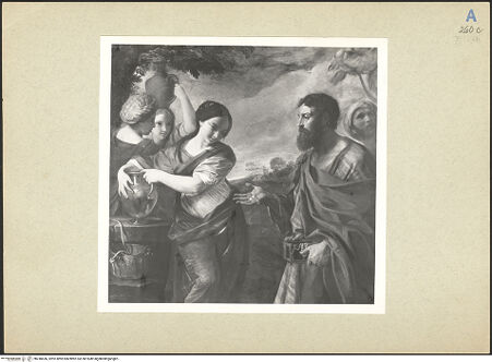 Vorderseite von Amministrazione Colonna [https://www.deutsche-digitale-bibliothek.de/content/lizenzen/rv-ez/] Rebekka am Brunnen - Gesamtansicht, bh248436_recto. Foto.