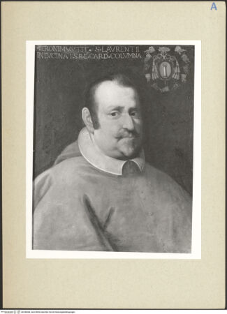 Vorderseite von Amministrazione Colonna [https://www.deutsche-digitale-bibliothek.de/content/lizenzen/rv-ez/] Bildnis des Girolamo Colonna - Original, Gesamtansicht, bh248468_recto. Foto.