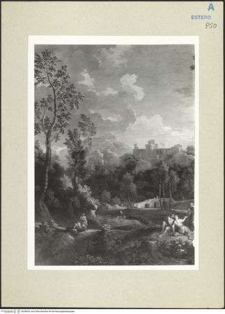 Vorderseite von Amministrazione Colonna [https://www.deutsche-digitale-bibliothek.de/content/lizenzen/rv-ez/] Heilige Familie mit dem heiligen Hieronymus und der heiligen Lucia - Gesamtansicht, bh248509_recto. Foto.