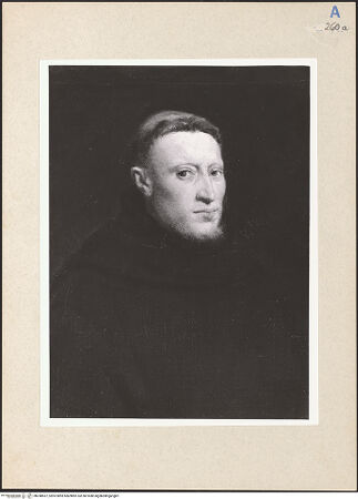 Vorderseite von Arte Fotografica [https://rightsstatements.org/page/CNE/1.0/] Porträt des Onofrio Panvinio - Detail: Gesicht und Schulterpartie, bh248557_recto. Foto.