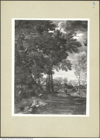 Vorderseite von Amministrazione Colonna [https://www.deutsche-digitale-bibliothek.de/content/lizenzen/rv-ez/] Landschaft mit Figuren und Stadt im Hintergrund - Gesamtansicht, bh248582_recto. Foto.