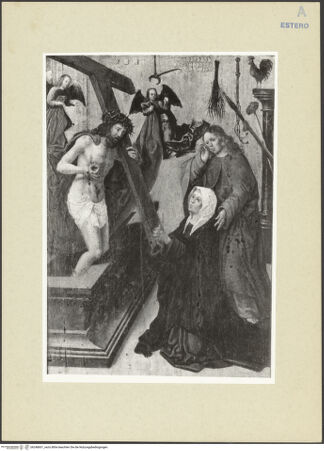 Vorderseite von Amministrazione Colonna [https://www.deutsche-digitale-bibliothek.de/content/lizenzen/rv-ez/] Schmerzensmann mit Maria und Johannes dem Evangelisten - Gesamtansicht, bh248601_recto. Foto.