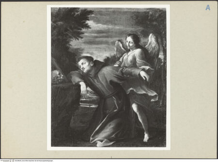 Vorderseite von Amministrazione Colonna [https://www.deutsche-digitale-bibliothek.de/content/lizenzen/rv-ez/] Der heilige Franziskus von Assisi in Ekstase, von einem Engel gestützt - Gesamtansicht, bh248636_recto. Foto.