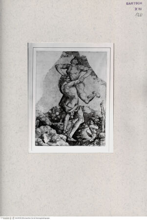 Vorderseite von  [http://creativecommons.org/publicdomain/mark/1.0/] Herkules und Anthäus - , bh249296. Foto.