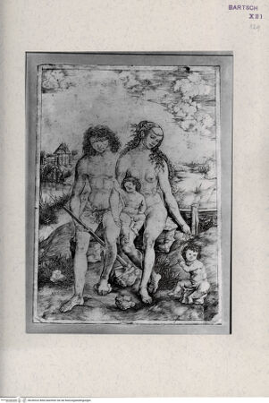 Vorderseite von  [http://creativecommons.org/publicdomain/mark/1.0/] Adam und Eva - , bh249332. Foto.