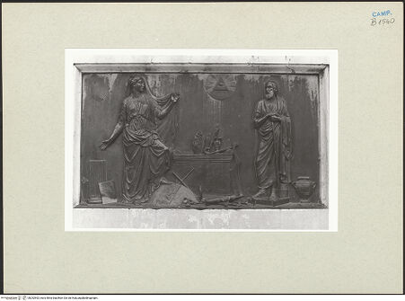 Vorderseite von Courtauld Institute of Art [https://www.deutsche-digitale-bibliothek.de/content/lizenzen/rv-ez/] Monumento a Giambattista Vico - Die "Scientia Nova", bh252592_recto. Foto.