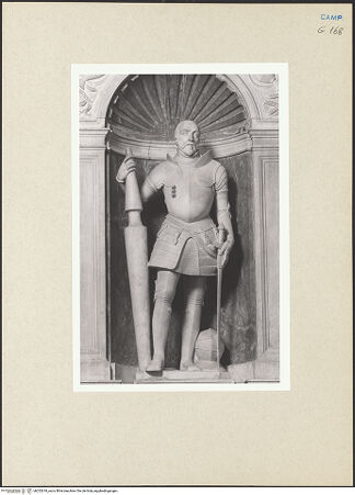 Vorderseite von Courtauld Institute of Art [https://www.deutsche-digitale-bibliothek.de/content/lizenzen/rv-ez/] Grabmal der Familie Mastrogiudice - Annibale Marino Mastrogiudice, bh252618_recto. Foto.