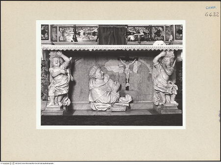 Vorderseite von Courtauld Institute of Art [https://www.deutsche-digitale-bibliothek.de/content/lizenzen/rv-ez/] Vision des heiligen Thomas von Aquin - Teilansicht, bh252632_recto. Foto.