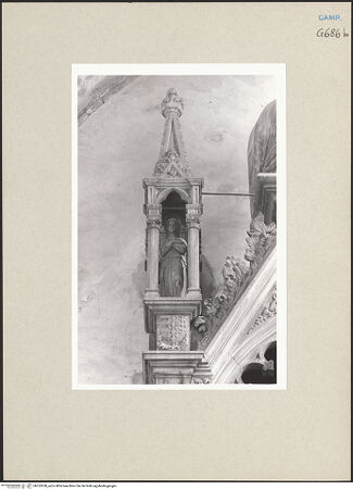 Vorderseite von Courtauld Institute of Art [https://www.deutsche-digitale-bibliothek.de/content/lizenzen/rv-ez/] Grabmal des Königs Ladislaus (gest. 1414)Ladislaus und Verkündigung - Verkündigung, Engel, bh252638_recto. Foto.