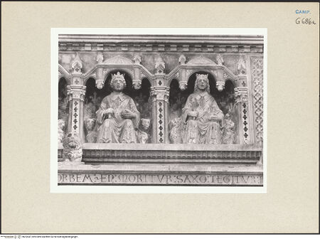 Vorderseite von Courtauld Institute of Art [https://www.deutsche-digitale-bibliothek.de/content/lizenzen/rv-ez/] Grabmal des Königs Ladislaus (gest. 1414)Bogen, Grabkammer und SarkophagJohanna, Ladislaus, Karl und Margarete - Karl und Margarete, bh252647_recto. Foto.