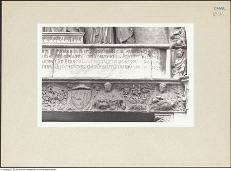 Vorderseite von Courtauld Institute of Art [https://www.deutsche-digitale-bibliothek.de/content/lizenzen/rv-ez/] HauptportalDie vier Evangelisten - Pelikan, Matthäus und Lukas, bh252662_recto. Foto.