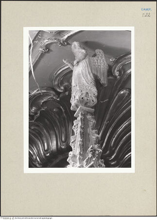 Vorderseite von Courtauld Institute of Art [https://www.deutsche-digitale-bibliothek.de/content/lizenzen/rv-ez/] KathedraVerkündigung - Rechte Fiale: Engel, bh252665_recto. Foto.