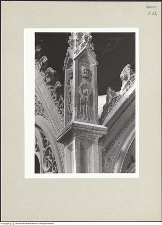 Vorderseite von Courtauld Institute of Art [https://www.deutsche-digitale-bibliothek.de/content/lizenzen/rv-ez/] KathedraRechter Tabernakel: Heiliger Johannes der Täufer und Apostel - Detail: Apostel, bh252675_recto. Foto.