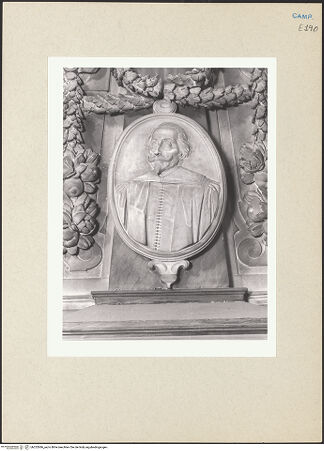 Vorderseite von Courtauld Institute of Art [https://www.deutsche-digitale-bibliothek.de/content/lizenzen/rv-ez/] Denkmal des Fabio Galeota (gest. 1668) - Detail: Büste, bh252686_recto. Foto.
