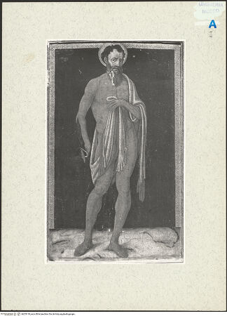 Vorderseite von Szépmüvészeti Múzeum [https://www.deutsche-digitale-bibliothek.de/content/lizenzen/rv-ez/] Der heilige Bartholomäus - , bh253118_recto. Foto.