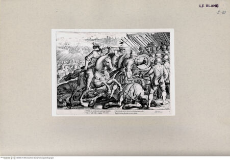 Vorderseite von  [http://creativecommons.org/publicdomain/mark/1.0/] Die Taten Kaiser Karls V. (Blatt 1 aus der Serie von 8 Blatt, gestochen mit C.Boel) - , bh253675. Foto.