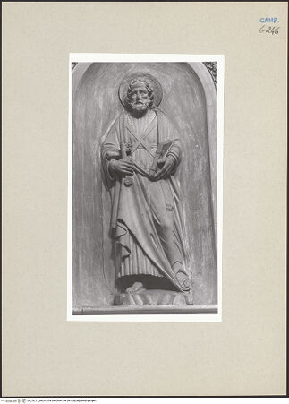 Vorderseite von Courtauld Institute of Art [https://www.deutsche-digitale-bibliothek.de/content/lizenzen/rv-ez/] Heiliger Petrus - Gesamtansicht, bh254211_recto. Foto.