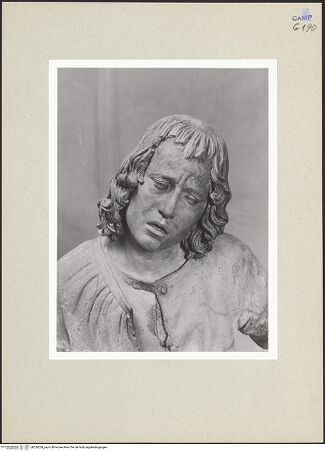 Vorderseite von Courtauld Institute of Art [https://www.deutsche-digitale-bibliothek.de/content/lizenzen/rv-ez/] Beweinung ChristiJohannes der Evangelist - Detail: Kopf, bh254228_recto. Foto.