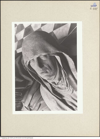 Vorderseite von Courtauld Institute of Art [https://www.deutsche-digitale-bibliothek.de/content/lizenzen/rv-ez/] Beweinung ChristiMaria - Detail: Kopf, bh254231_recto. Foto.