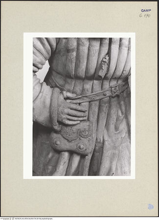 Vorderseite von Courtauld Institute of Art [https://www.deutsche-digitale-bibliothek.de/content/lizenzen/rv-ez/] Beweinung ChristiJoseph von Arimathäa - Detail: recte Hand, bh254233_recto. Foto.