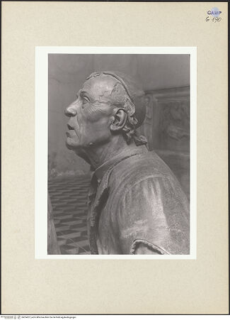 Vorderseite von Courtauld Institute of Art [https://www.deutsche-digitale-bibliothek.de/content/lizenzen/rv-ez/] Beweinung ChristiNikodemus - Detail: Büste (Profil), bh254237_recto. Foto.